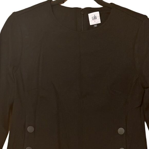 Cabi Ponte Knit Snap Detail Black Top Size Small S 📦 - Picture 7 of 9